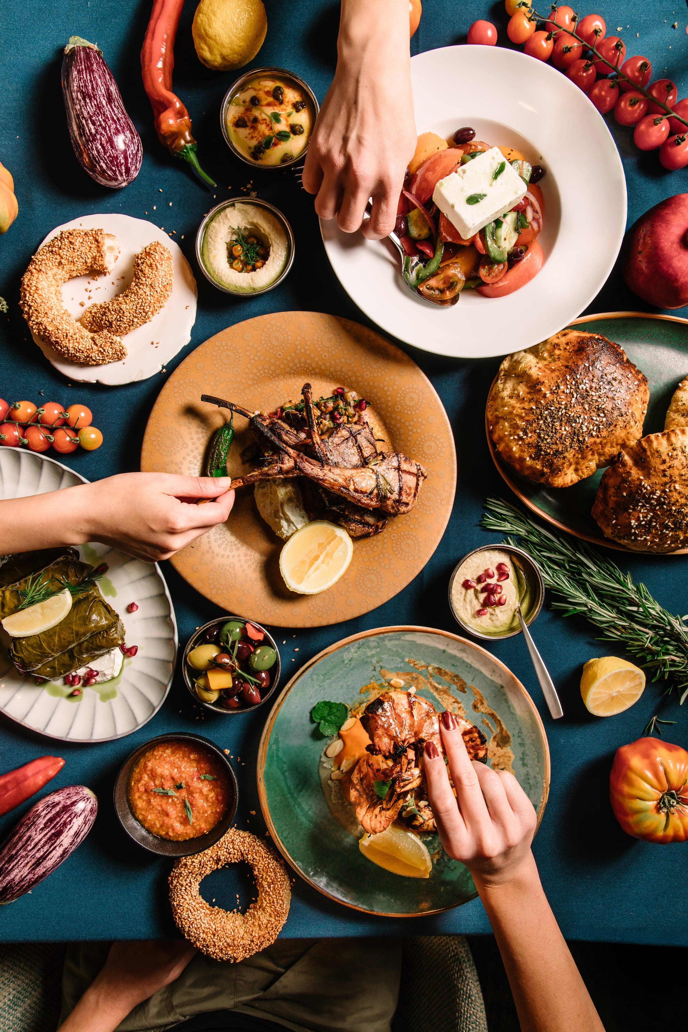 Melani private dining spread